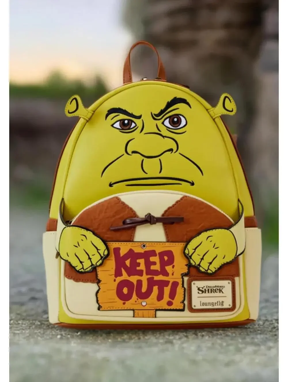Loungefly Dreamworks Shrek Keep Out Cosplay Mini Backpack